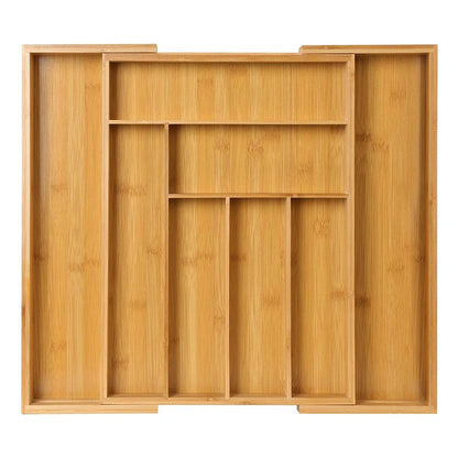 Adjustable Expandable Bamboo Drawer Organizer