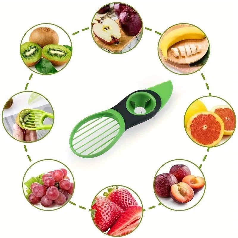 3-in-1 Avocado Slicer, Pitter & Peeler Tool
