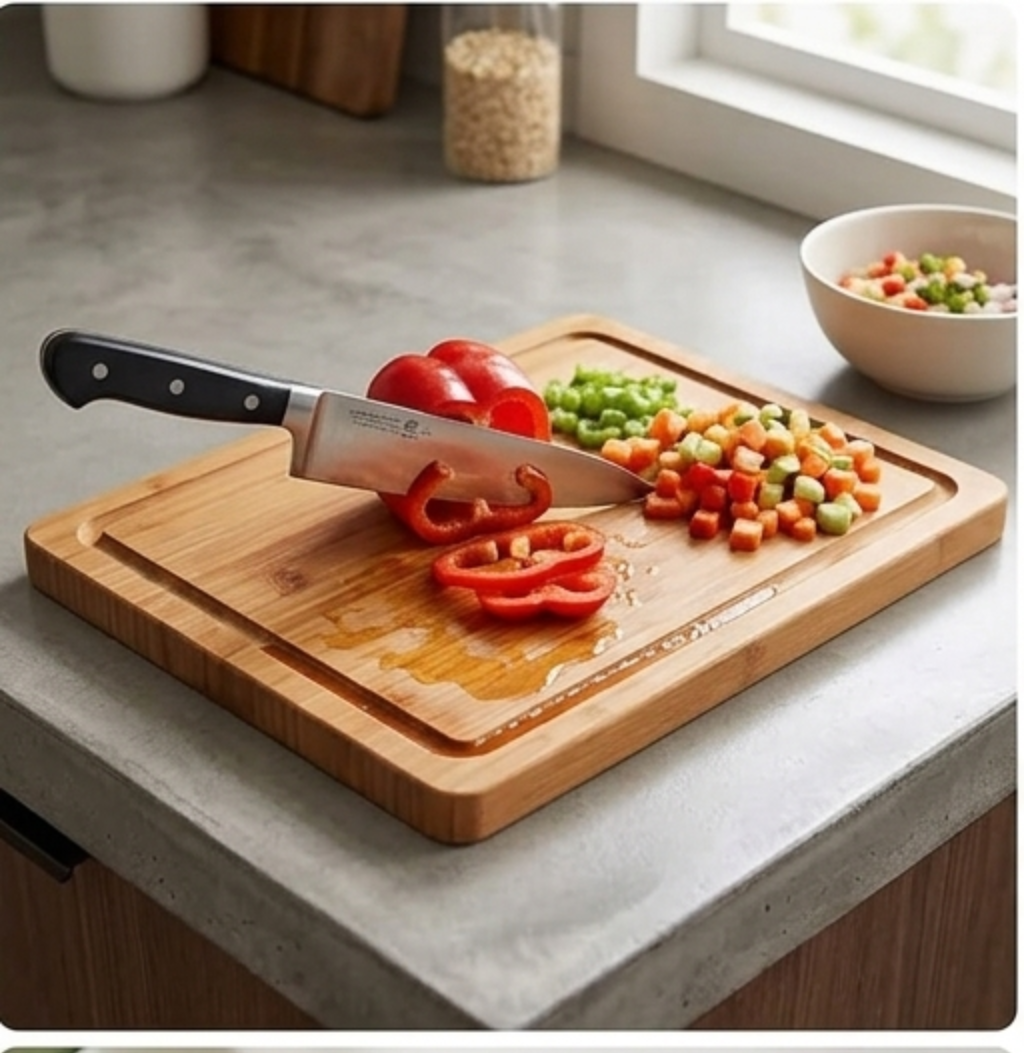 Organic Bamboo Cutting Board Set
